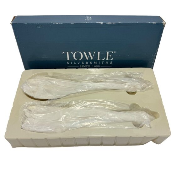 Towle Silversmiths Copenhagen 2-Pc‎ Serving Set Stainless Steel Flatware Holiday - Picture 4 of 7